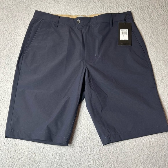 7 For All Mankind Other - 7 For All Mankind Shorts Mens 31 Navy Blue Flat Front Tech Series MSRP $158 NEW